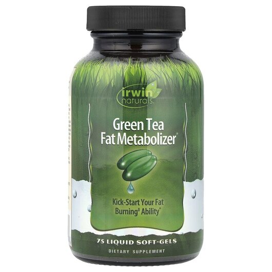 Основное фото товара Green Tea Fat Metabolizer Основное фото товара Irwin Naturals, Жиросжигатели, Green Tea Fat Metabolizer, 75 капс