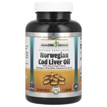 Олія печінки тріски Norwegian Cod Liver Oil Lemon 1250 mg