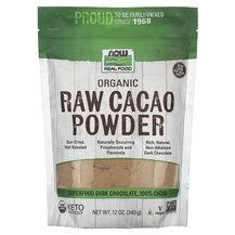Какао у порошку Real Food Organic Raw Cacao Powder NOW Какао у порошку Real Food Organic Raw Cacao Powder NOW