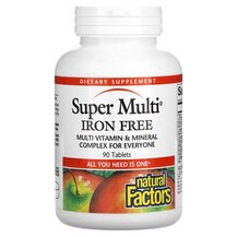 Мультивітаміни Super Multi Iron Free Natural Factors