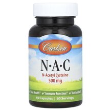 NAC 500 mg N-ацетилцистеин Carlson 60 капсул