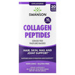 Фото товару Swanson, Collagen Peptides Unflavored, Колаген, 20 шт