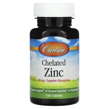 Цинк Хелатний Chelated Zinc 30 mg Carlson 100 таблеток Цинк Хелатний Chelated Zinc 30 mg Carlson 100 таблеток