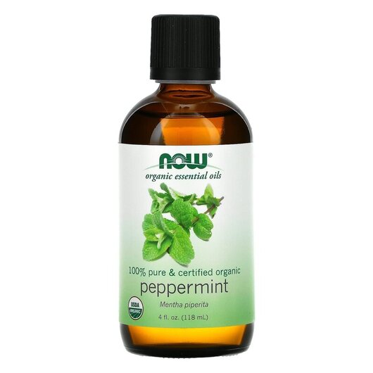 Основне фото товару NOW Foods, Pure Essential Oil Organic Peppermint, Ефірна олія, 11