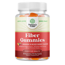 Adult Fiber Gummies Orange & Mixed Berry Flavors Конфеты с