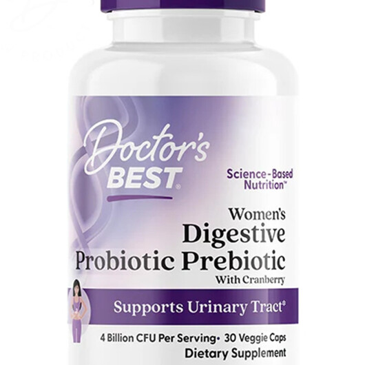 Основное фото товара Women's Digestive Probiotic Prebiotic with Cranberry Основное фото товара Women's Digestive Probiotic Prebiotic, Пробиотики для женщин