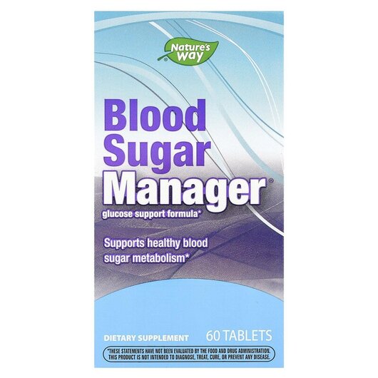 Основне фото товару Blood Sugar Manager, Підтримка рівня цукру в крові, 60 таблеток