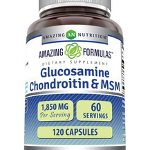 Глюкозамін Хондроітин Amazing Formulas Glucosamine + MSM Глюкозамін Хондроітин Amazing Formulas Glucosamine + MSM