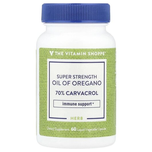 Основное фото товара Super Stength Oil of Oregano, Масло орегано, 60 Liquid Vegetable 