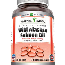 Олія з дикого лосося Amazing Omega Wild Alaskan Salmon Oil