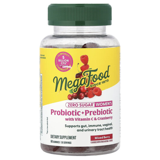 Основне фото товару Women's Probiotic + Prebiotic With Vitamin C & Cranberry Gummies Mixed Berry Основне фото товару Women's Probiotic + Prebiotic With Vitamin, Пробіотики для ж