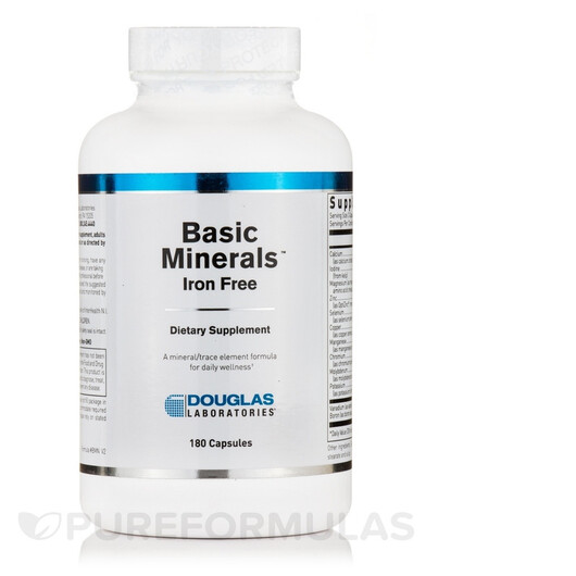 Основное фото товара Basic Minerals IronFree Основное фото товара Douglas Laboratories, Минералы, Basic Minerals™ IronFree, 1