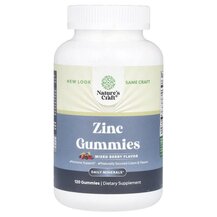 Zinc Gummies Mixed Berry Цинк Nature's Craft 120 таблеток