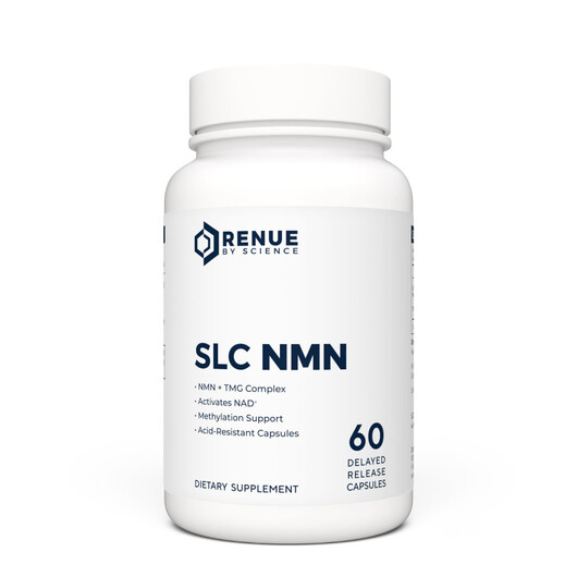 Основне фото товару SLC NMN Основне фото товару Renue By Science, SLC NMN, Нікотинамід мононуклеотид, 60 капсул