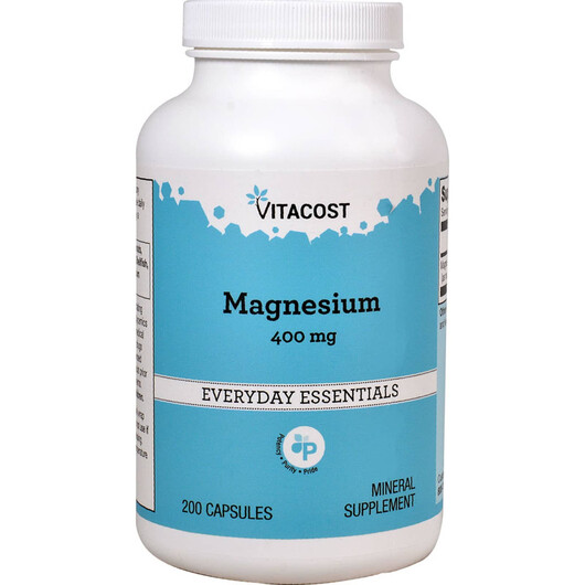 Основное фото товара Magnesium 400 mg Основное фото товара Vitacost, Магний, Magnesium 400 mg, 200 капсул