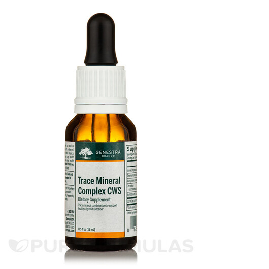 Основне фото товару Trace Mineral Complex CWS Основне фото товару Genestra, Trace Mineral Complex CWS, Мінеральні добавки, 15 мл