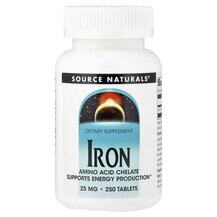 Iron 25 mg 250 Железо 25 мг Source Naturals 250 таблеток Iron 25 mg 250 Железо 25 мг Source Naturals 250 таблеток