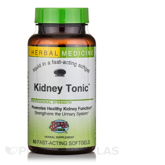 Основне фото товару Kidney Tonic Основне фото товару Herbs Etc., Kidney Tonic, Підтримка нирок, 60 Fast-Acting Softgel