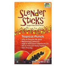 Real Food Slender Sticks Tropical Punch with Fiber 12 с