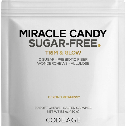 Основне фото товару Miracle Candy Sugar-Free Salted Caramel Основне фото товару Miracle Candy Sugar-Free Salted Caramel, Замінник цукру, 30 табле
