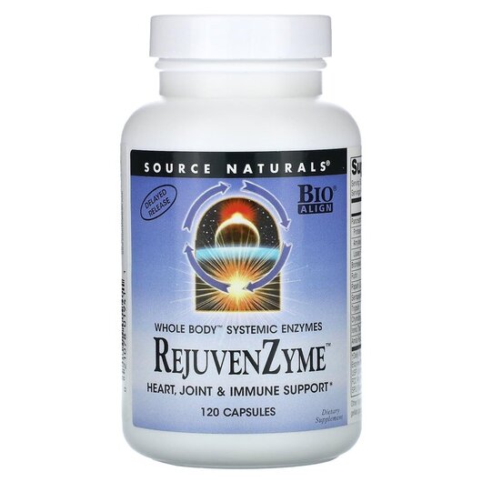 Основное фото товара Source Naturals, Ферменты, RejuvenZyme, 120 капсул