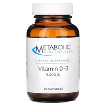 Вітамін D3 Vitamin D-3 5000 IU 90 Metabolic Maintenance
