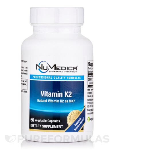 Основное фото товара Vitamin K2 Основное фото товара NuMedica, Витамин K2, Vitamin K2, 60 капсул