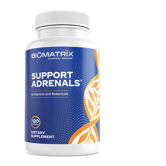 Основне фото товару Support Adrenals Основне фото товару BioMatrix, Support Adrenals, Підтримка наднирників, 120 капсул