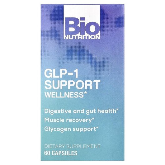 Основне фото товару GLP-1 Support Wellness Основне фото товару Bio Nutrition, GLP-1 Support Wellness, GLP-1 гормон, 60 капсул