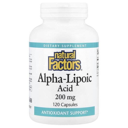 Основне фото товару Alpha-Lipoic Acid 200 mg Основне фото товару Alpha-Lipoic Acid 200 mg, Альфа-ліпоєва кислота 200 мг, 120 капсу