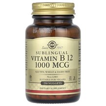 Вітамін B1 Тіамін Sublingual Vitamin B12 1000 mcg Solgar
