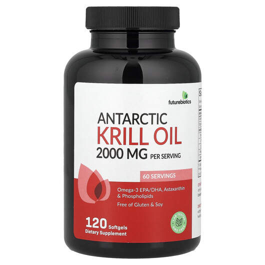 Основне фото товару Antarctic Krill Oil, Олія Антарктичного Кріля, 120 капсул