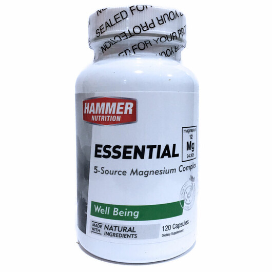 Основное фото товара Магний, Essential Mg 5-Source Magnesium Complex, 120 капсул