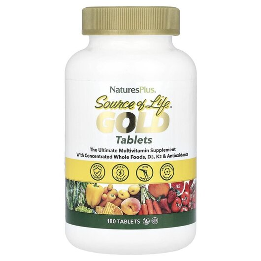 Основное фото товара Source Of Life Gold Tablets Ultimate Multi-Vitamin, Мультивитамин