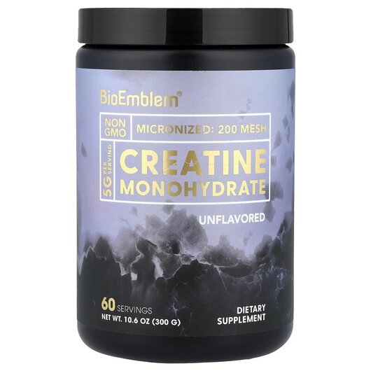 Основное фото товара Creatine Monohydrate Unflavored Основное фото товара BioEmblem, Креатин, Creatine Monohydrate Unflavored, 300 г
