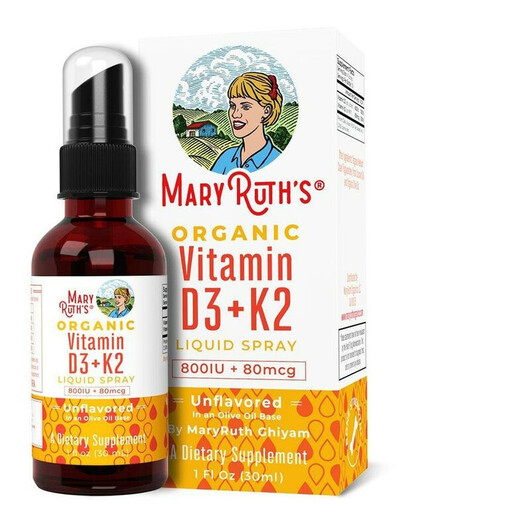 Основное фото товара MaryRuth's, Витамин D, Vitamin D3 + K2 Liquid Spray Unflavor