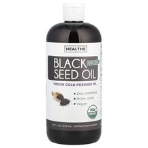 Organic Black Seed Oil Черный тмин Healths Harmony 473 мл Organic Black Seed Oil Черный тмин Healths Harmony 473 мл