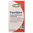 Фото товара Ferritin + Фото товара Flora, Железо, Ferritin +, 60 капсул