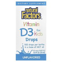Vitamin D3 Drops 400 IU Жидкий Витамин D3 Natural Factors