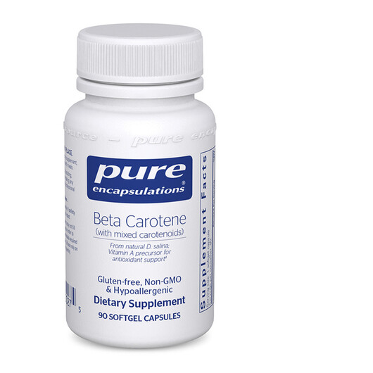 Основное фото товара Витамин А Ретинол, Beta Carotene with Mixed Carotenoids, 90 капсу