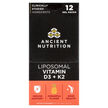 Фото товара Витамины D3 + K2, Liposomal Vitamin D3 + K2 Pineapple, 12 шт