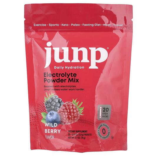 Основное фото товара JUNP Hydration, Электролиты, Electrolyte Powder Mix Wild Berry, 2