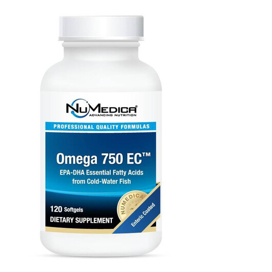 Основне фото товару NuMedica, Omega 750 EC, Омега 3, 120 капсул