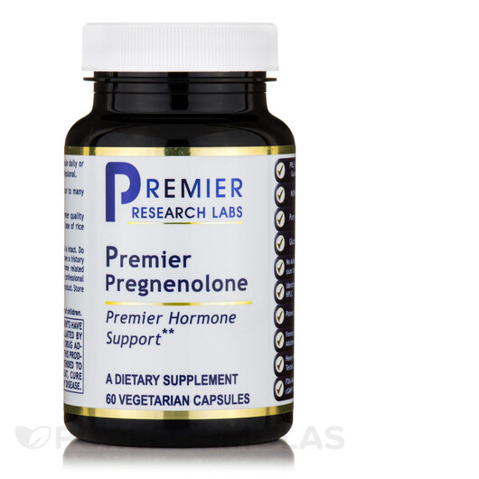 Основне фото товару Premier Research Labs, Premier Pregnenolone, Прегненолон, 60 капс
