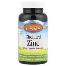 Chelated Zinc 250 Хелатный цинк 30 мг Carlson 250 таблеток Chelated Zinc 250 Хелатный цинк 30 мг Carlson 250 таблеток