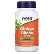 Фото товару NOW Foods, Ginkgo Biloba 60 mg, Гінкго Білоба, 60 капсул