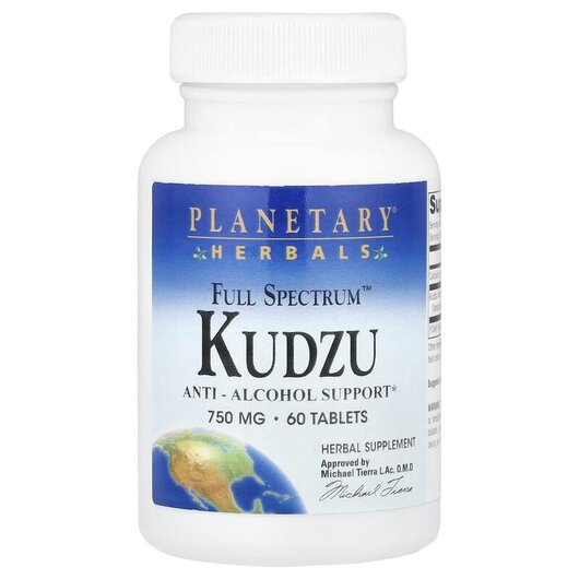 Основное фото товара Planetary Herbals, Кудзу, Full Spectrum Kudzu 1500 mg, 60 таблето