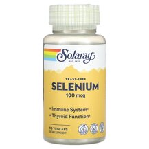 Yeast-Free Selenium 100 mcg Селен Solaray 90 капсул
