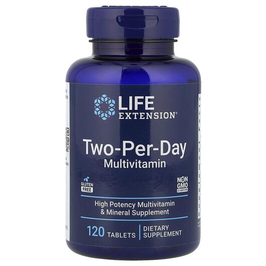 Основне фото товару Two-Per-Day Multivitamin V2, Мультивітаміни, 120 таблеток