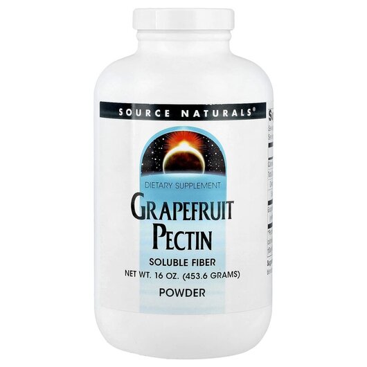 Основное фото товара Source Naturals, Яблочный пектин, Grapefruit Pectin Powder, 453.6
